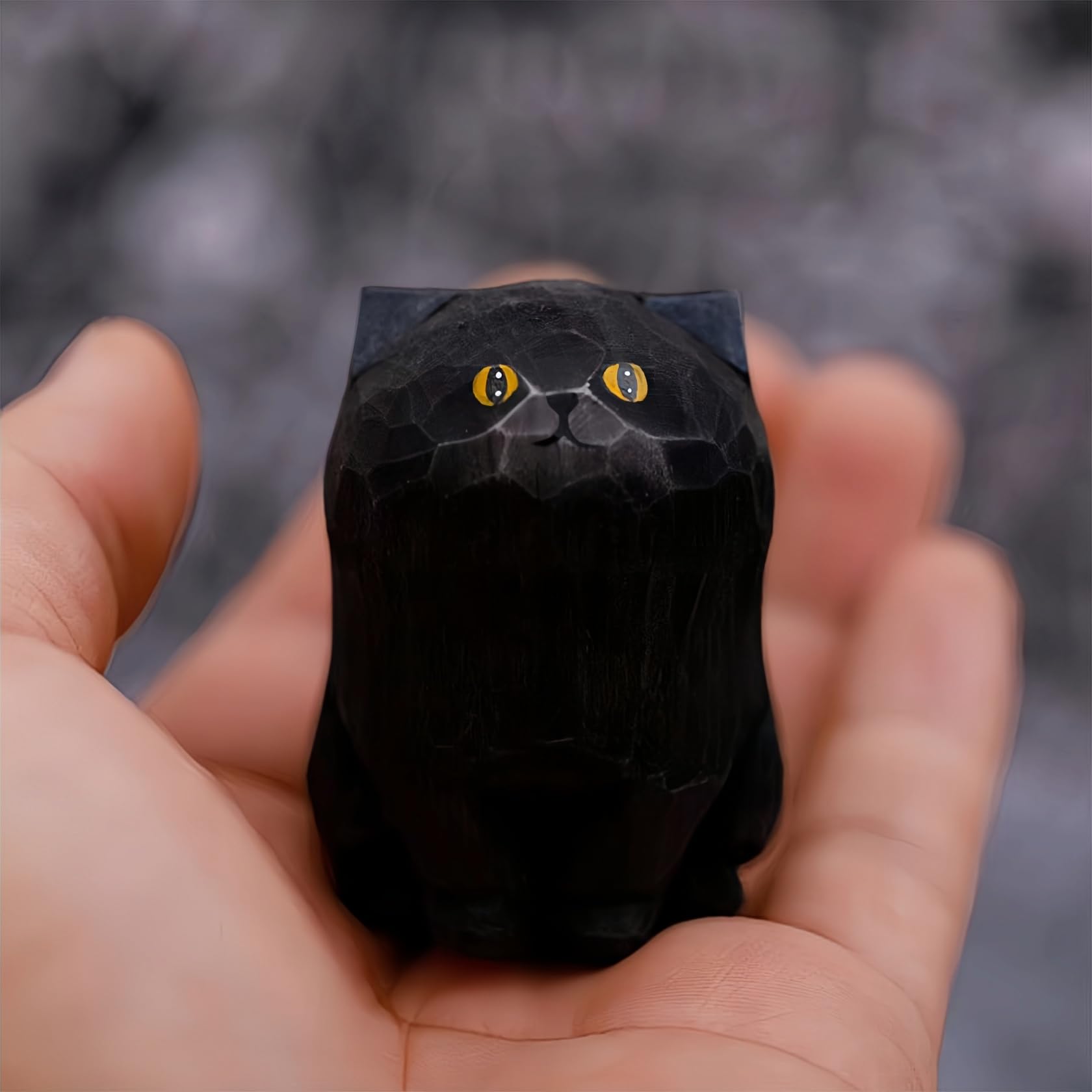 Amazon.com: ShaoAngDuoMi Handmade Black Cat Statue Artwork